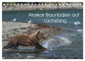 Grizzlybären im Katmai Nationalpark Alaska (Tischkalender 2025 DIN A5 quer), CALVENDO Monatskalender