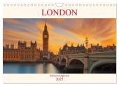 London Sehenswürdigkeiten (Wandkalender 2025 DIN A4 quer), CALVENDO Monatskalender