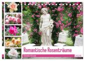 Romantische Rosenträume (Tischkalender 2025 DIN A5 quer), CALVENDO Monatskalender