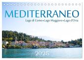 Mediterraneo - Lago di Como, Lago Maggiore, Lago d'Orta (Tischkalender 2025 DIN A5 quer), CALVENDO Monatskalender