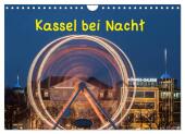 Kassel bei Nacht (Wandkalender 2025 DIN A4 quer), CALVENDO Monatskalender