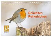Geliebtes Rotkehlchen (Tischkalender 2025 DIN A5 quer), CALVENDO Monatskalender