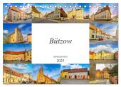 Bützow Impressionen (Tischkalender 2025 DIN A5 quer), CALVENDO Monatskalender