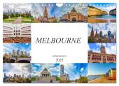 Melbourne Impressionen (Wandkalender 2025 DIN A4 quer), CALVENDO Monatskalender