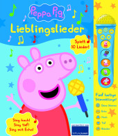Peppa Pig - Lieblingslieder - Mikrofonbuch - Pappbilderbuch mit abnehmbarem Mikrofon mit 5 lustigen Stimmklängen und 10
