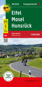 Eifel - Mosel - Hunsrück, Motorradkarte 1:200.000, freytag & berndt