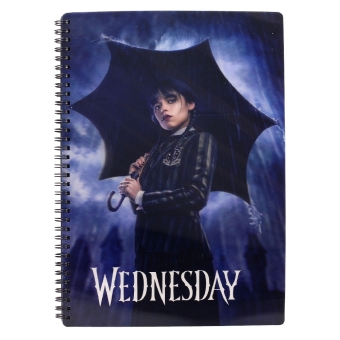 Wednesday Notizbuch mit 3D-Effekt Rain