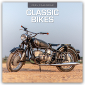 Classic Bikes - Klassische Motorräder 2025 - 16-Monatskalender