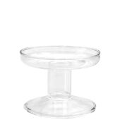 Glas Kerzenhalter, 8,5x8,5x6cm, für Kerzen Ø 7cm