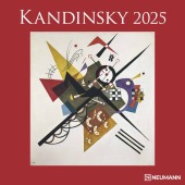 N NEUMANNVERLAGE - Kandinsky 2025 Broschürenkalender, 30x30cm, Wandkalender mit Abbildungen von Kandinsky, Mondphasen, v