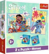 2 in 1 Puzzles + Memo - Alles Gute zum Tag Lilo & Stitch
