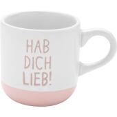 Espressotasse mit Gravur "HDL", 10 cl