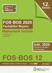 Abiturprüfung FOS/BOS Bayern 2025 Mathematik Technik 12. Klasse
