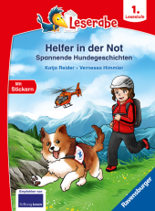 Leserabe 1. Lesestufe - Helfer in der Not. Spannende Hundegeschichten Cover