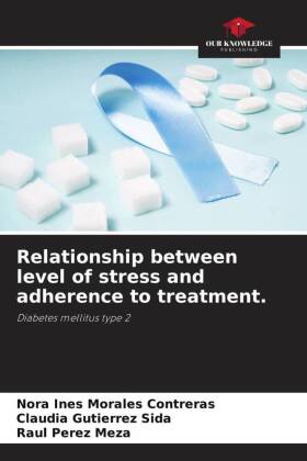 Relationship between level of stress and adherence to treatment.