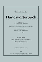 Mittelniederdeutsches Handwörterbuch