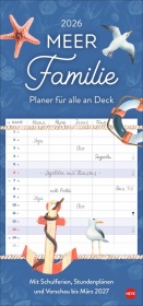 Meer Familie Familienplaner 2026 - Planer für alle an Deck