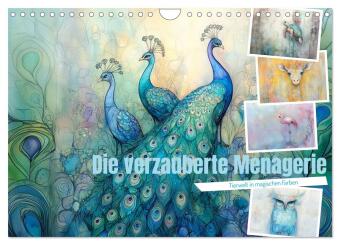Die verzauberte Menagerie (Wandkalender 2026 DIN A4 quer), CALVENDO Monatskalender 