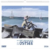 DUMONT - Mit Kat Menschik an der Ostsee 2026 - Kunstkalender 38 x 36 cm mit Malerei & Landschaftsbildern - Wandkalender