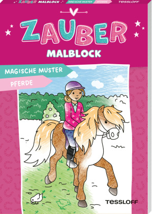Zaubermalblock. Magische Muster. Pferde