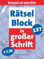 Rätselblock in großer Schrift 137