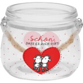 Windlicht klein "Weil ..."