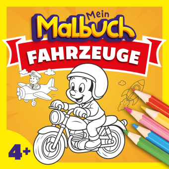 Malbuch Fahrzeuge ab 4 Jahren 