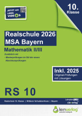 Original-Prüfungen Realschulabschluss Bayern 2026 Mathematik II/III