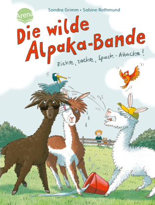 Die wilde Alpaka-Bande. Zicke, zacke, Spuck-Attacke