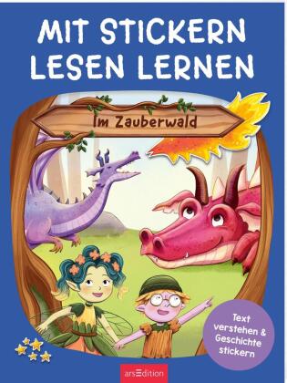 Mit Stickern Lesen lernen - Im Zauberwald