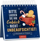 Postkarten-Adventskalender. Bitte lassen Sie Ihr Gebäck nicht unbeaufsichtigt!