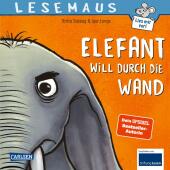 LESEMAUS 203: Elefant will durch die Wand