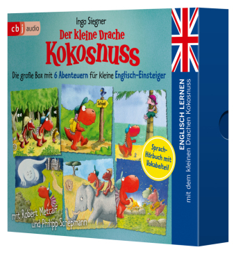 Englisch lernen mit dem kleinen Drachen Kokosnuss - Die große Box mit 6 Abenteuern für kleine Englisch-Einsteiger, 6 Audio-CD