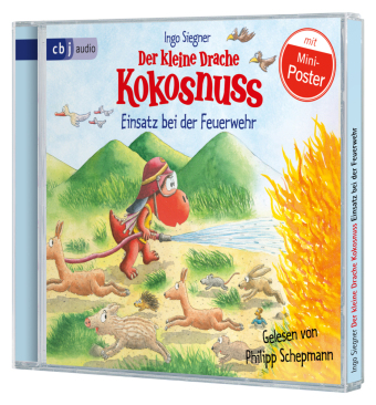 Der kleine Drache Kokosnuss - Einsatz bei der Feuerwehr, 1 Audio-CD