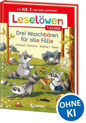 Leselöwen 1. Klasse - Drei Waschbären für alle Fälle